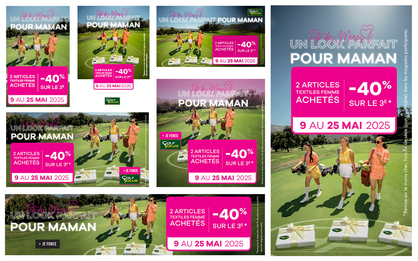 Operation commercial fete des meres WEB, opération commerciale Golf Plus par Florent Andarelli